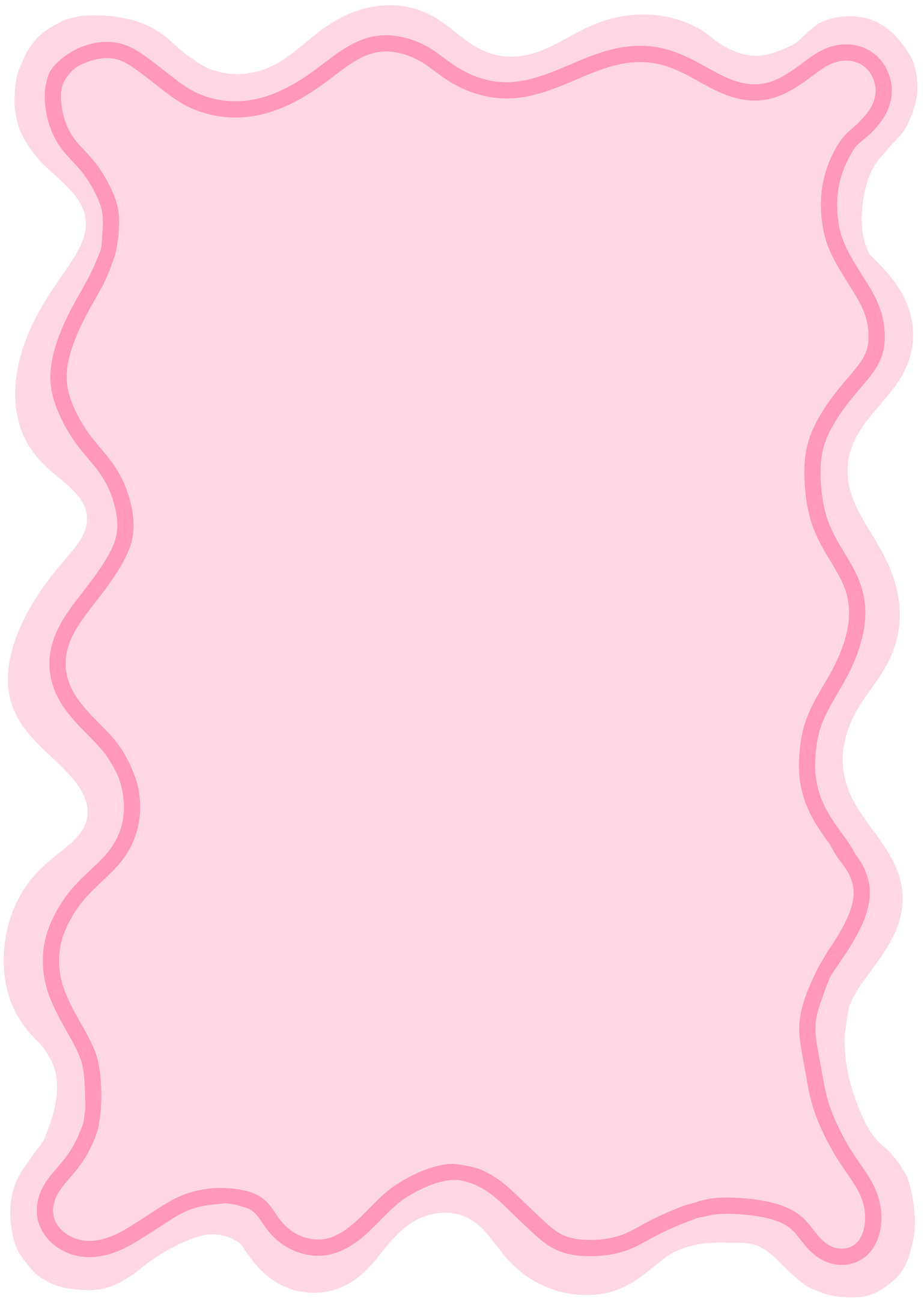 Wavy pink rectangle