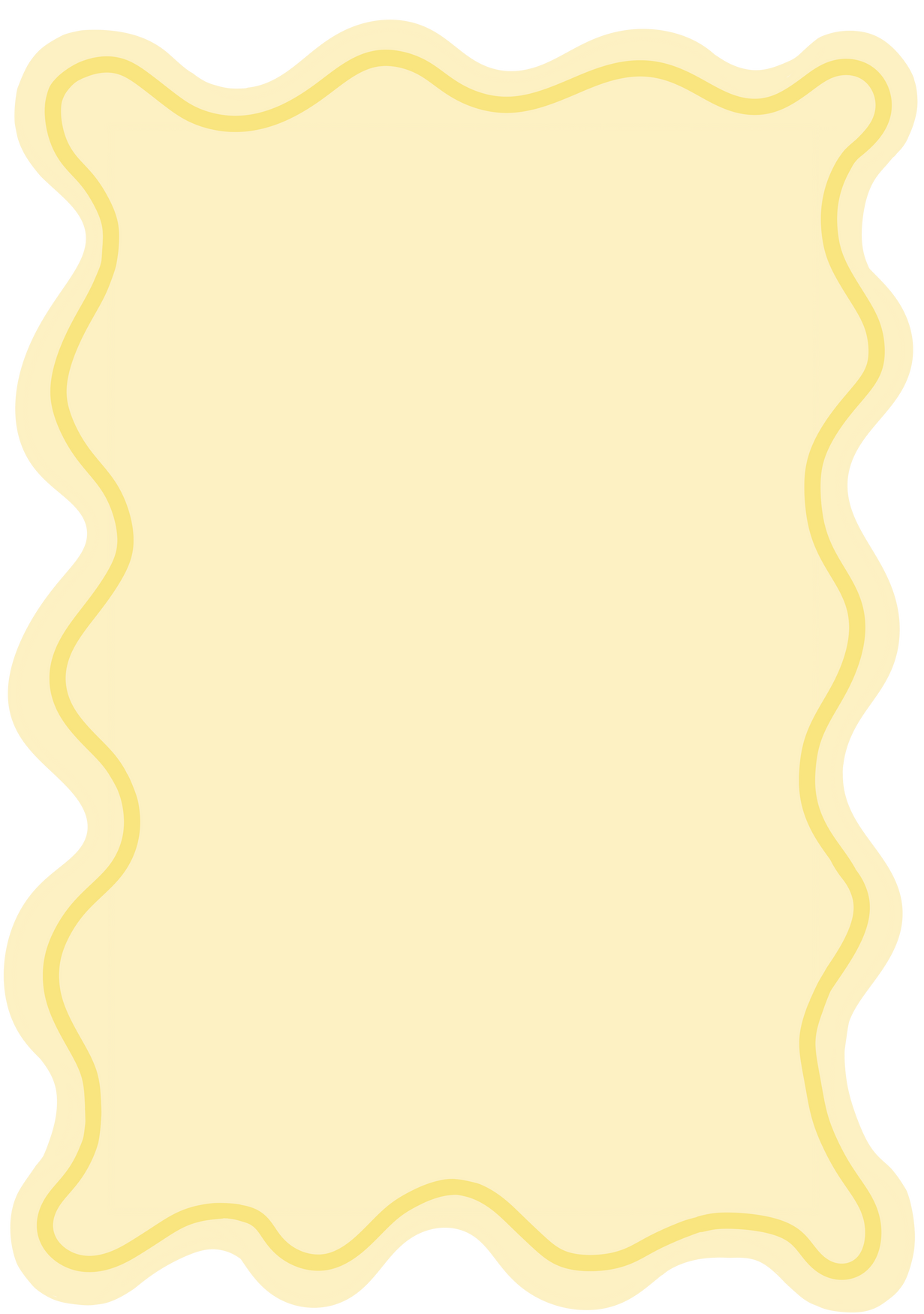 Wavy yellow rectangle